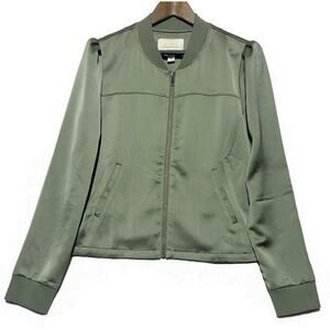 Hinge Lightweight Jacket Women's Size 1 Extra Small Green Full Zip